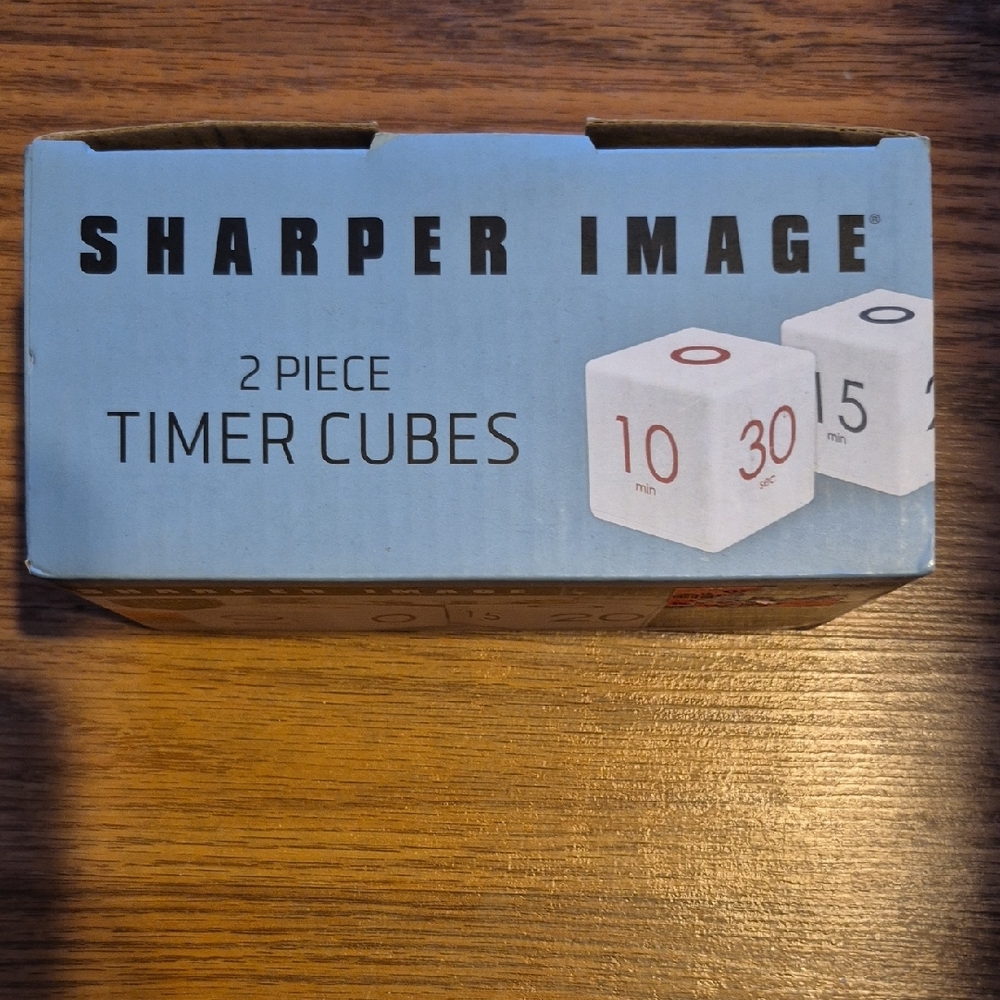 Sharper Image Timer Cubes - White and Red
